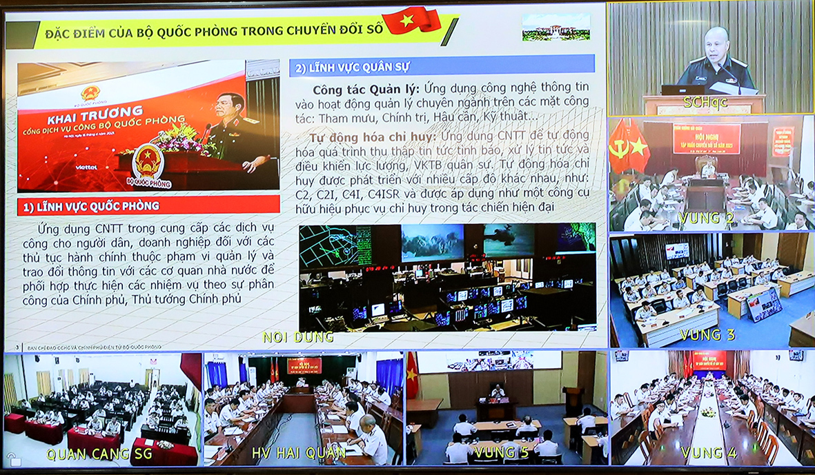 Quân chủng Hải quân tập huấn chuyển đổi số